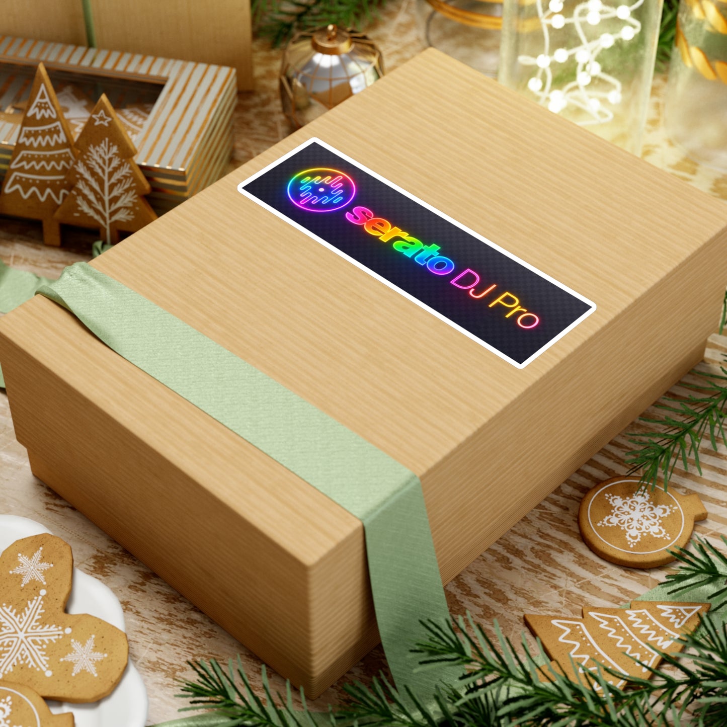 Serato DJ Pro Rainbow Vinyl Sticker
