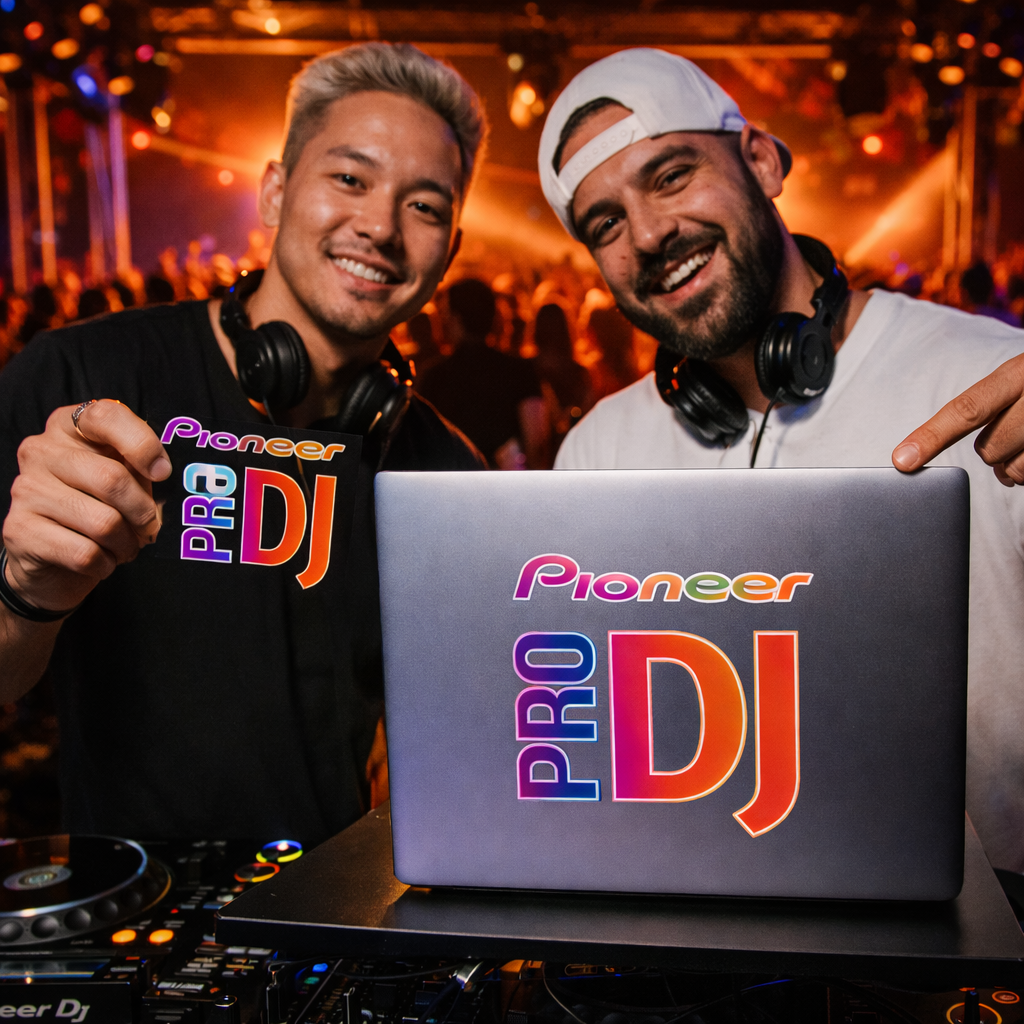 Pioneer DJ Stickers, Die-Cut, 1pc