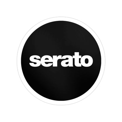 Serato Round Vinyl DJ Logo Sticker — Waterproof Outdoor Laptop & Car Decal