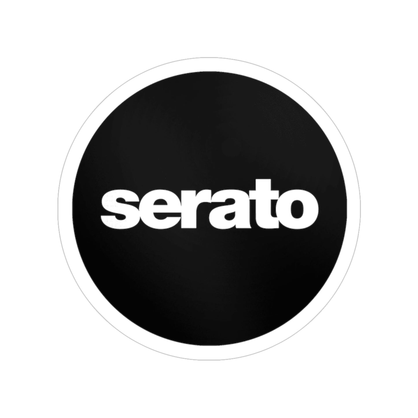 Serato Round Vinyl DJ Logo Sticker — Waterproof Outdoor Laptop & Car Decal