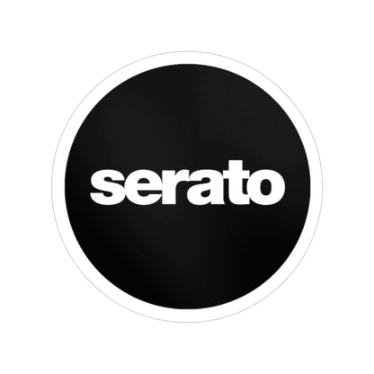 Serato Round Vinyl DJ Logo Sticker — Waterproof Outdoor Laptop & Car Decal