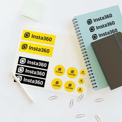 Insta360 Logo Sticker Waterproof Vinyl Decal for Laptop, Camera, Car, Helmet