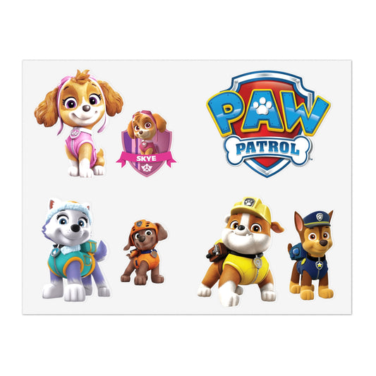PAW Patrol Character Sticker Sheet — Skye, Chase, Rubble & Friends