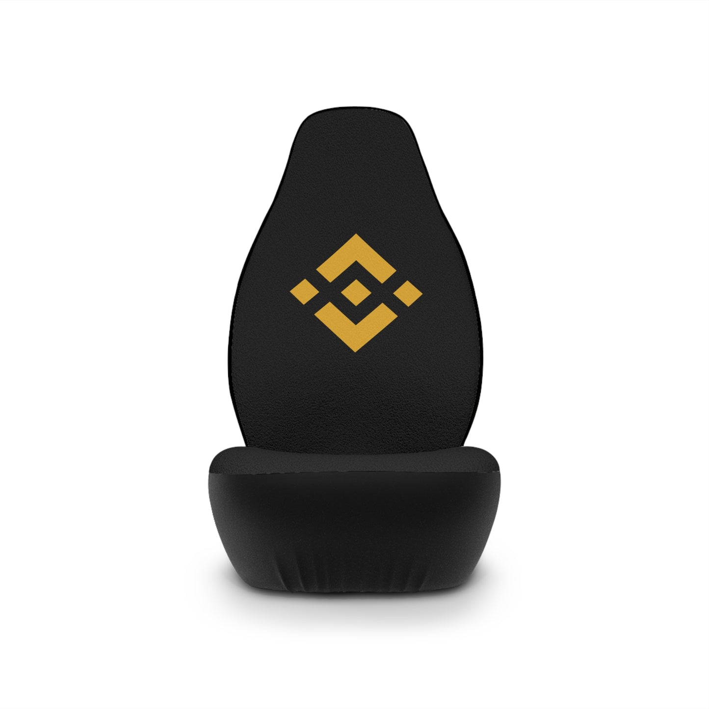 Binance Car Seat Covers — Black Auto Seat Covers with Gold Binance Logo