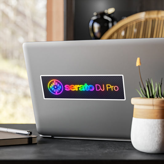 Serato DJ Pro Rainbow Vinyl Sticker