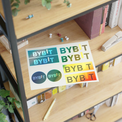 Bybit Logo Sticker Sheet — Cryptocurrency Exchange Decal Set
