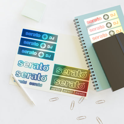 Serato DJ Logo Sticker Sheet – Black & Red DJ Decals