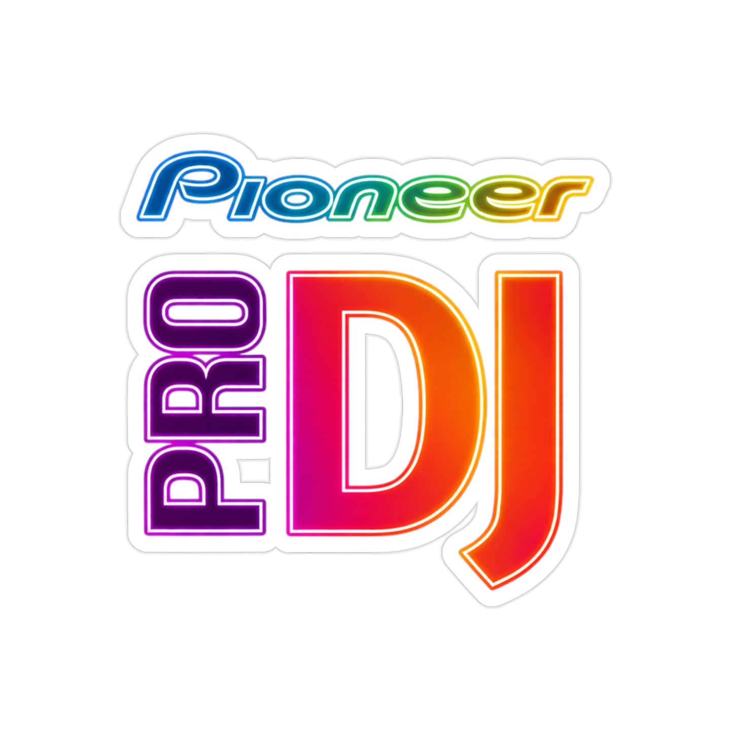 Pioneer DJ  Stickers, Die-Cut, 1pc