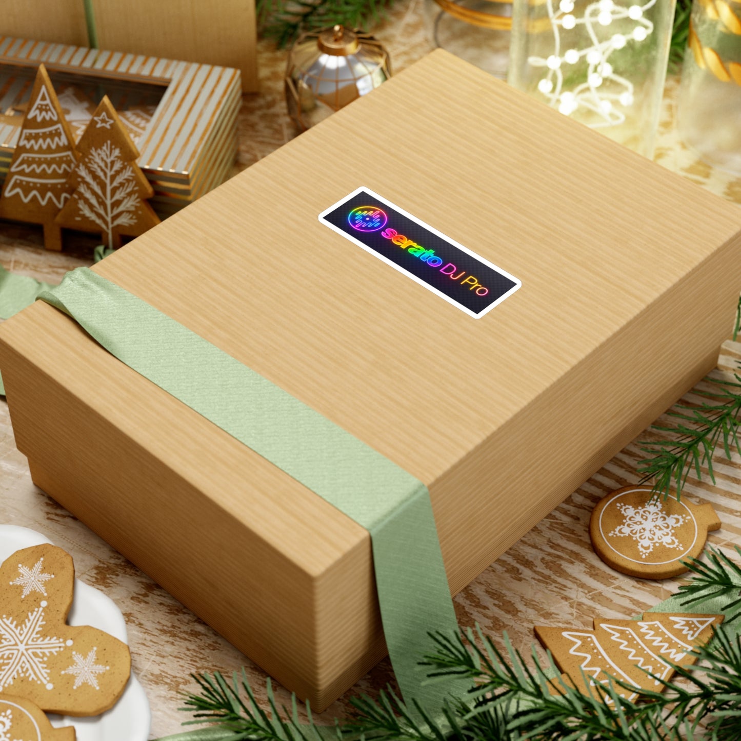 Serato DJ Pro Rainbow Vinyl Sticker