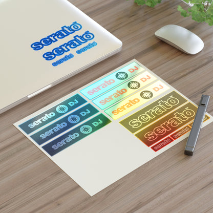 Serato DJ Logo Sticker Sheet – Black & Red DJ Decals