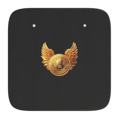 Bitcoin Wing Emblem Car Sun Shade — UV Protector for Crypto Enthusiasts