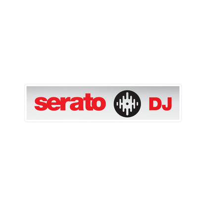 Serato DJ Vinyl Kiss-Cut Sticker – Red Logo Laptop Decal