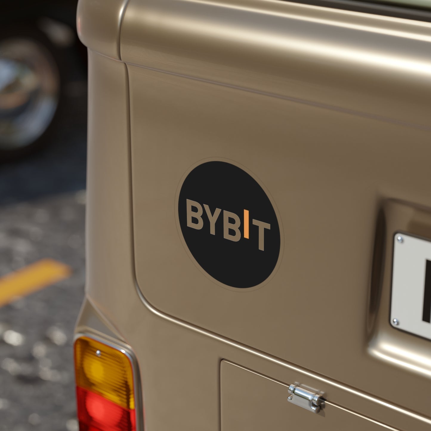Bybit Logo Sticker — Die-Cut Transparent Outdoor Vinyl