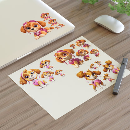 Paw Patrol Skye Sticker Sheet — Cute Dog Character Decals for Kids, Planners & Scrapbooking