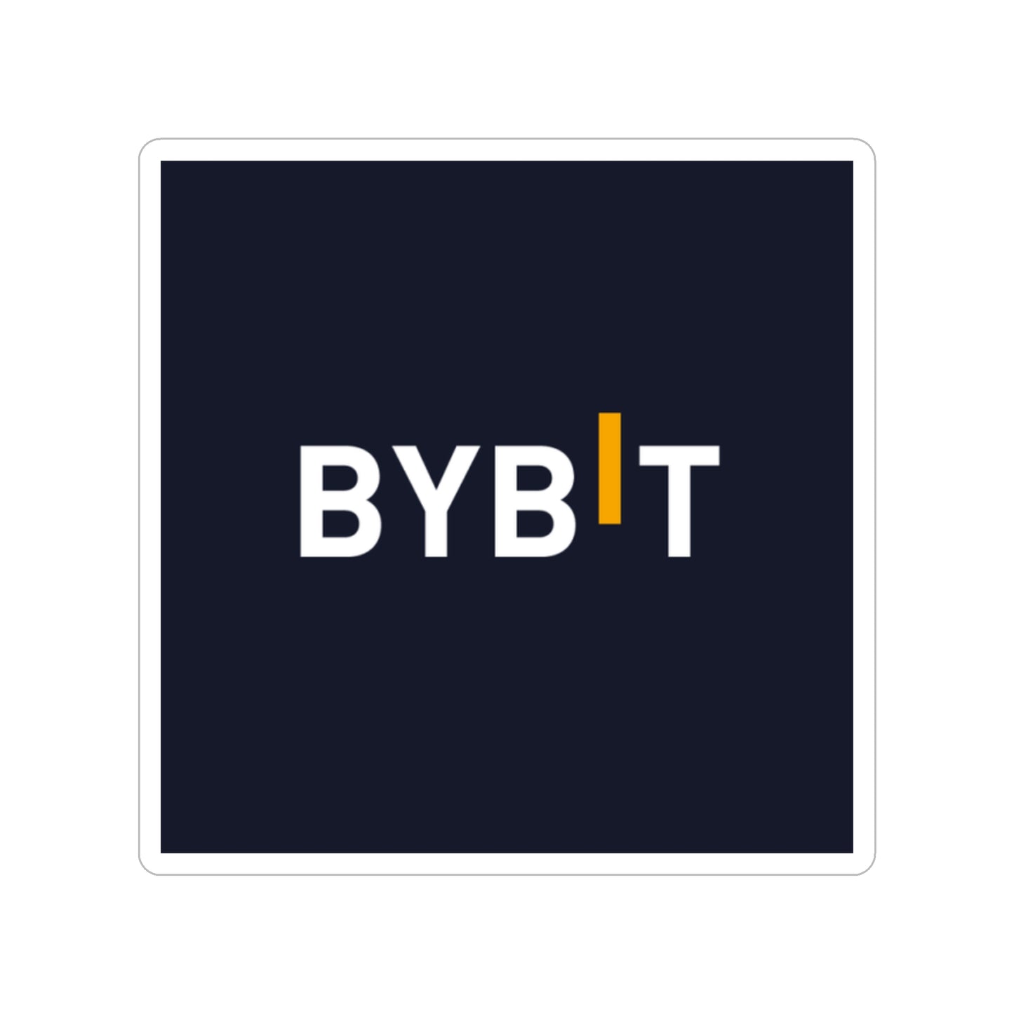 BYBIT Logo Sticker — Transparent Die-Cut Outdoor Sticker