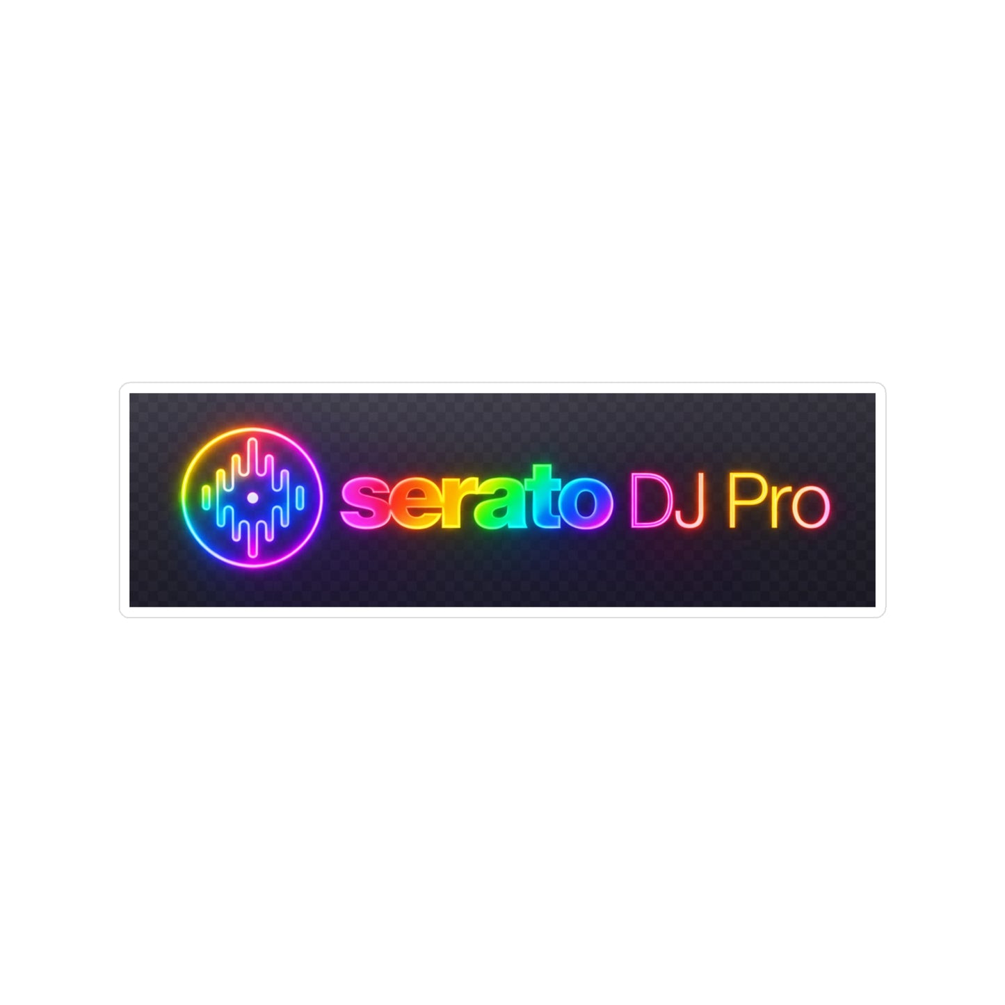 Serato DJ Pro Rainbow Vinyl Sticker