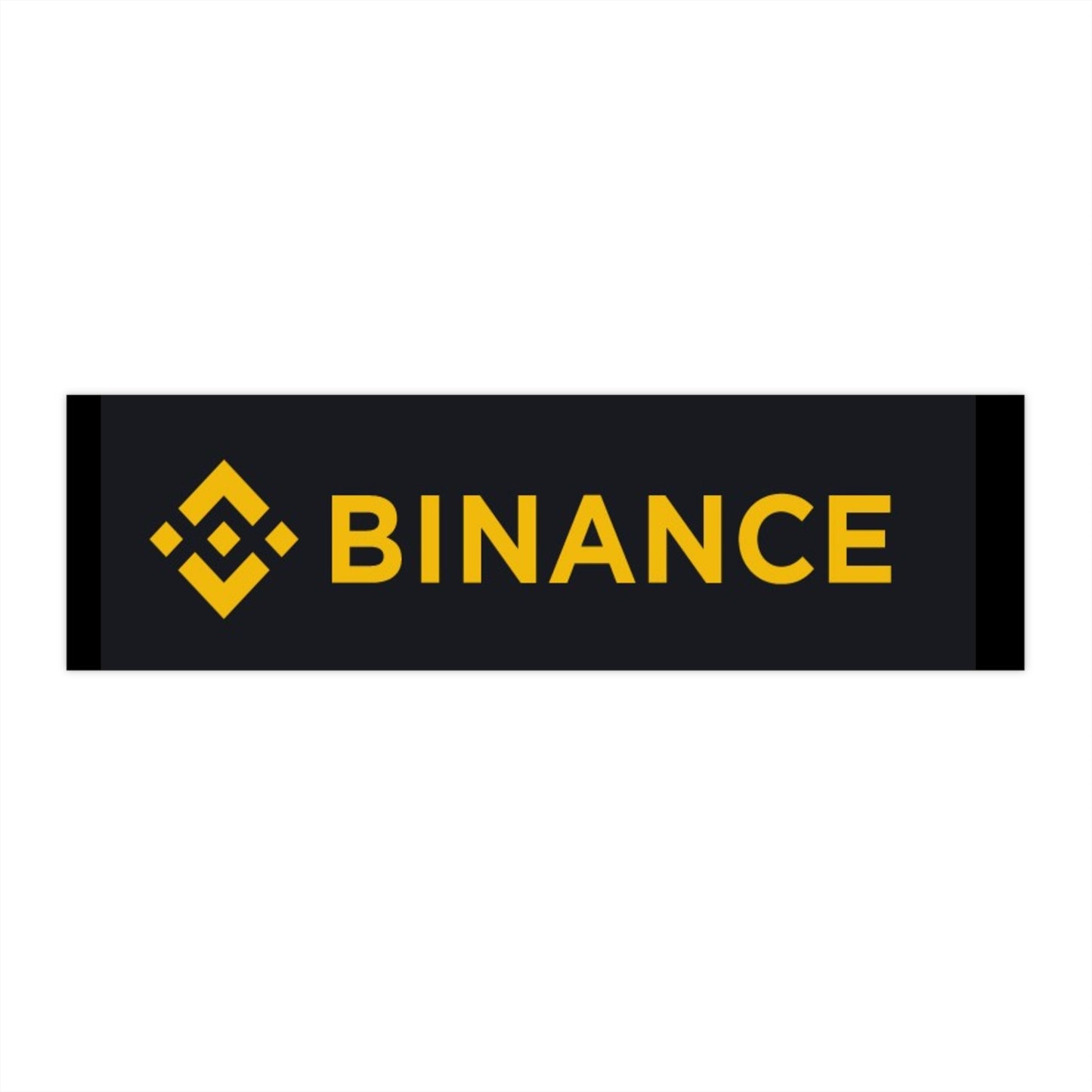 Binance Logo Bumper Sticker — Crypto Decal for Cars & Laptops