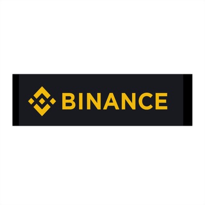 Binance Logo Bumper Sticker — Crypto Decal for Cars & Laptops
