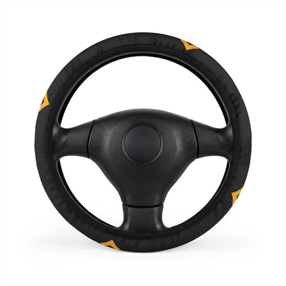 Crypto Trading Steering Wheel Cover – Binance Logo Design, Durable Leather, Comfortable Grip