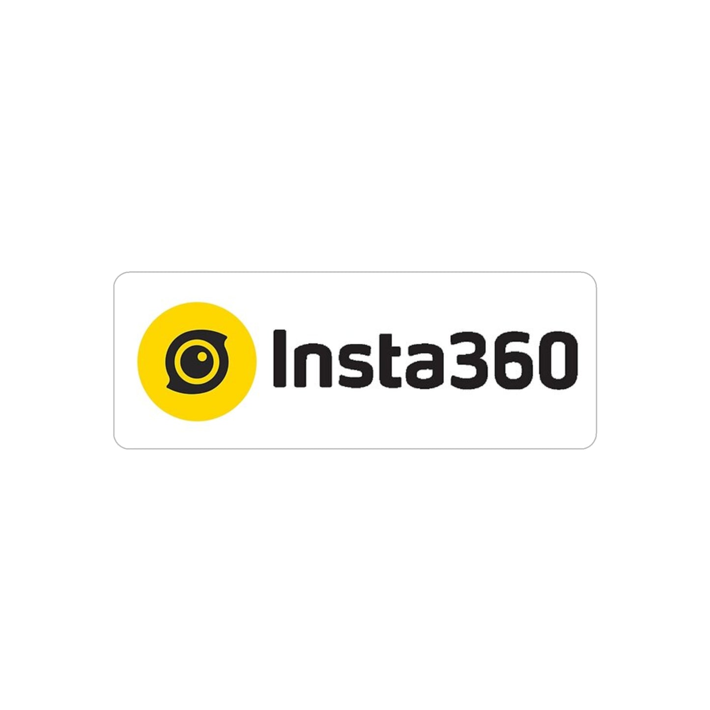 Insta360 Logo Die-Cut Outdoor Sticker — Transparent Weatherproof Decal