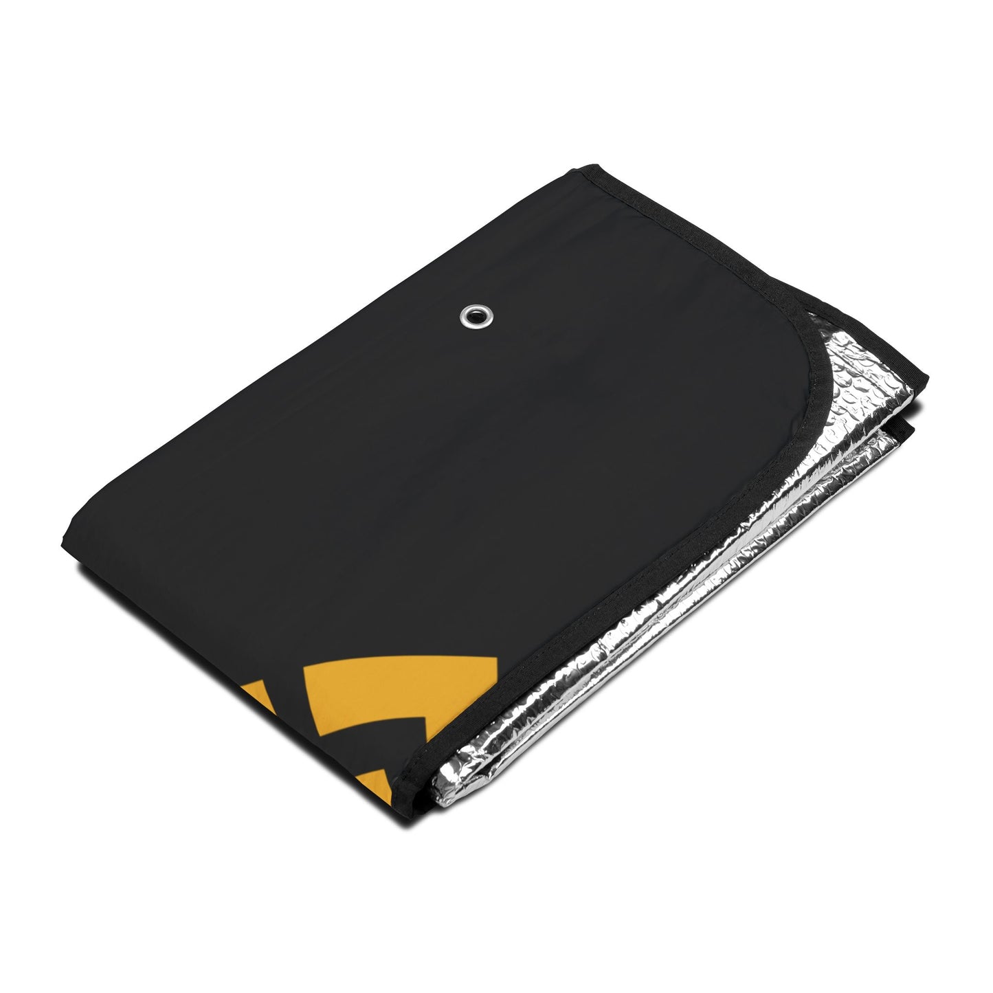 Binance Car Sun Shade — Black & Gold Geometric Logo Windshield Shade
