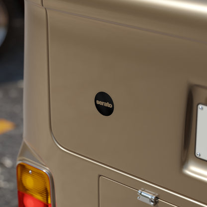 Serato Round Vinyl DJ Logo Sticker — Waterproof Outdoor Laptop & Car Decal
