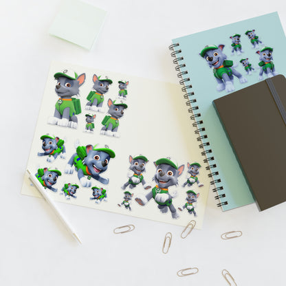 Paw patrol  Sticker Sheet – Playful Cartoon Dog Decals for Kids, Scrapbooks & Party Favors