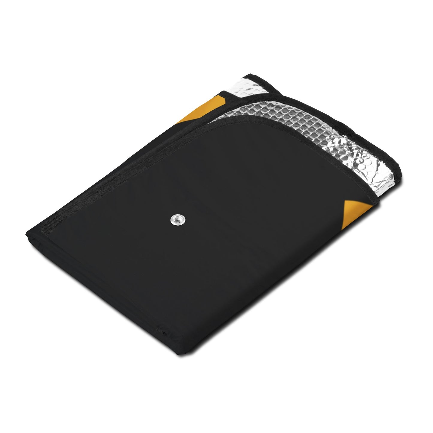 Binance Car Sun Shade — Black & Gold Geometric Logo Windshield Shade