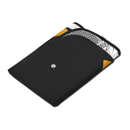 Binance Car Sun Shade — Black & Gold Geometric Logo Windshield Shade