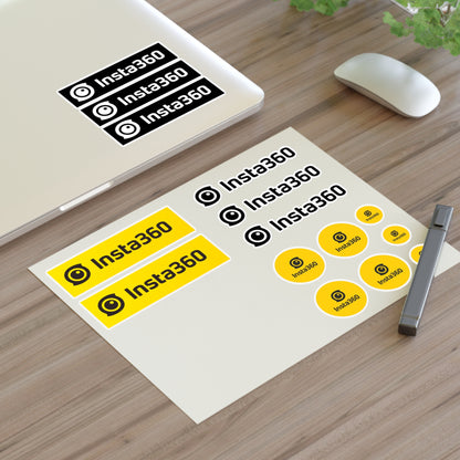 Insta360 Logo Sticker Waterproof Vinyl Decal for Laptop, Camera, Car, Helmet