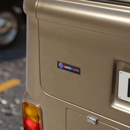 Serato DJ Pro Rainbow Logo Sticker — Die-Cut Transparent Outdoor Decal