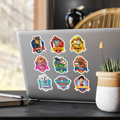 PAW Patrol Character Vinyl Stickers — Kiss-Cut Laptop Decals (Chase, Marshall, Skye & More)