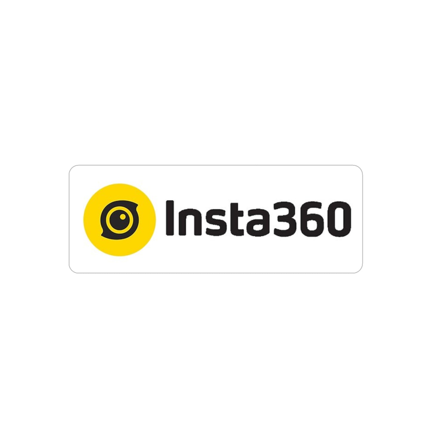 Insta360 Logo Die-Cut Outdoor Sticker — Transparent Weatherproof Decal