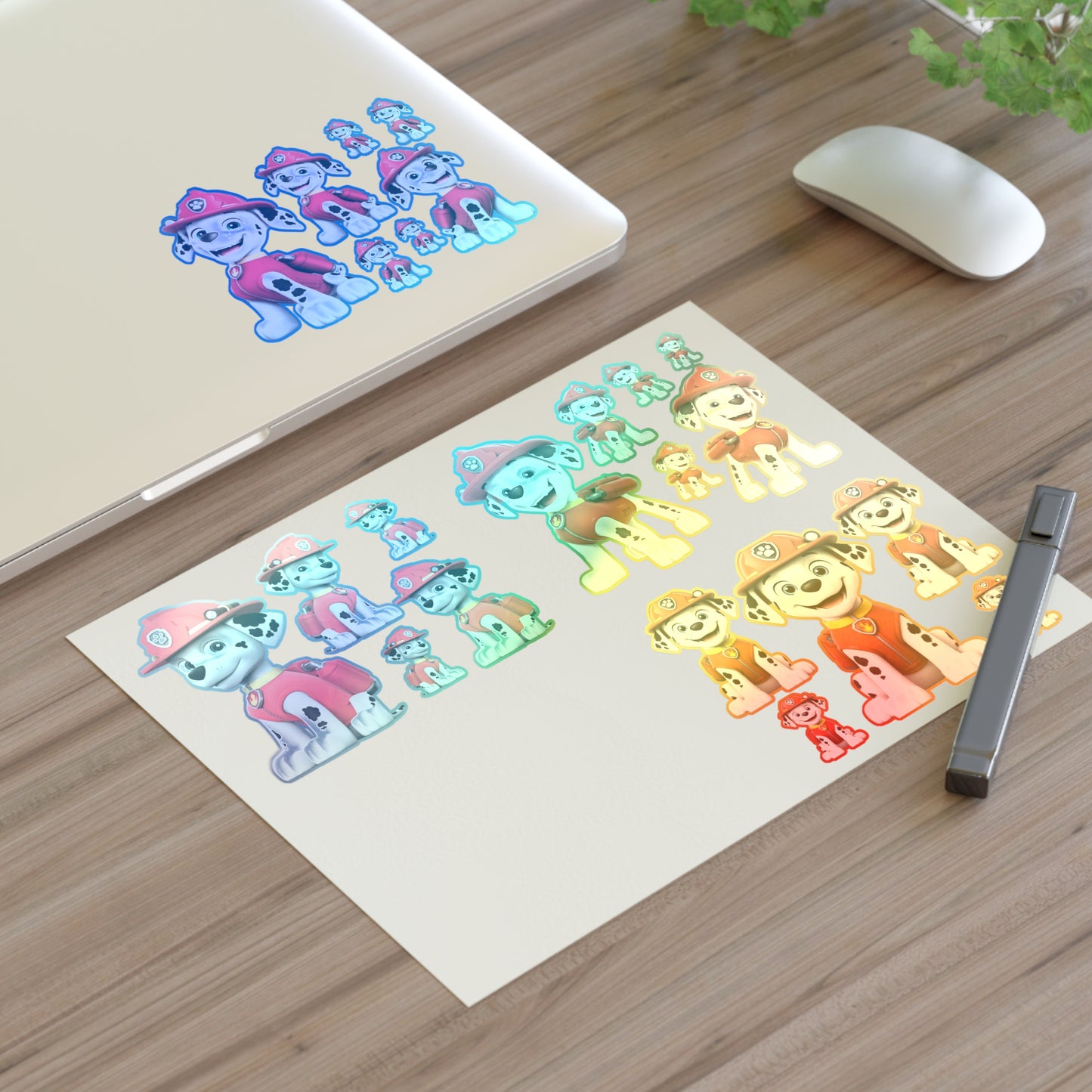 Paw Patrol Marshall Sticker Sheet — Fire Pup Character Decals for Kids