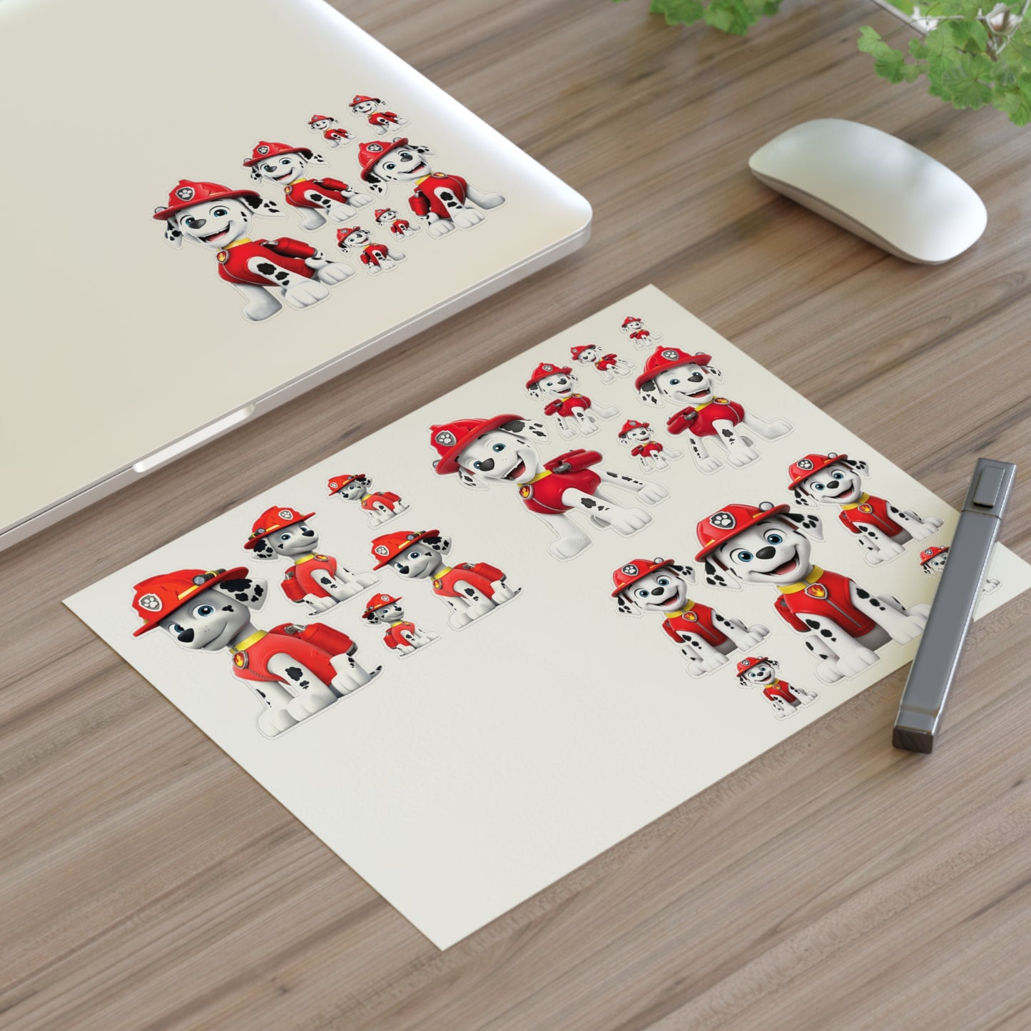Paw Patrol Marshall Sticker Sheet — Fire Pup Character Decals for Kids