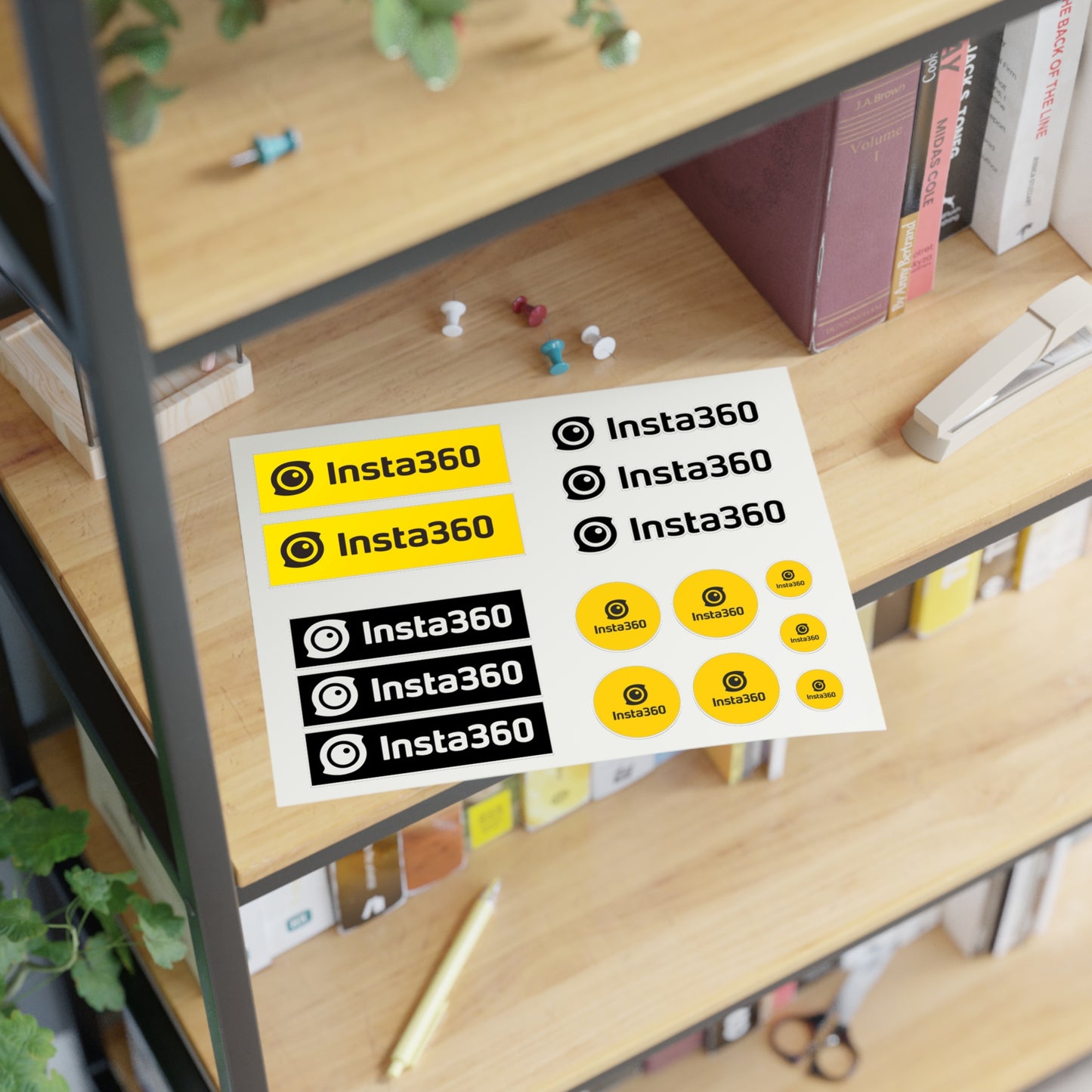 Insta360 Logo Sticker Waterproof Vinyl Decal for Laptop, Camera, Car, Helmet