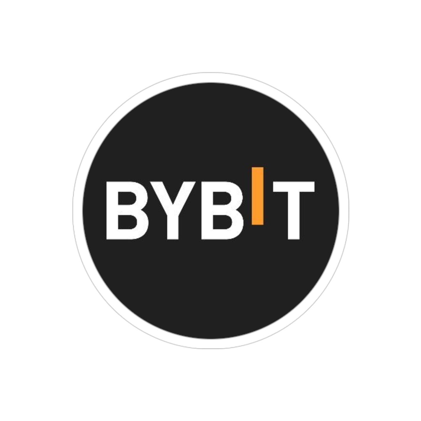 Bybit Logo Sticker — Die-Cut Transparent Outdoor Vinyl