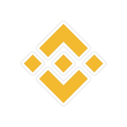 Binance Logo Die-Cut Vinyl Sticker — Waterproof Outdoor Crypto Decal