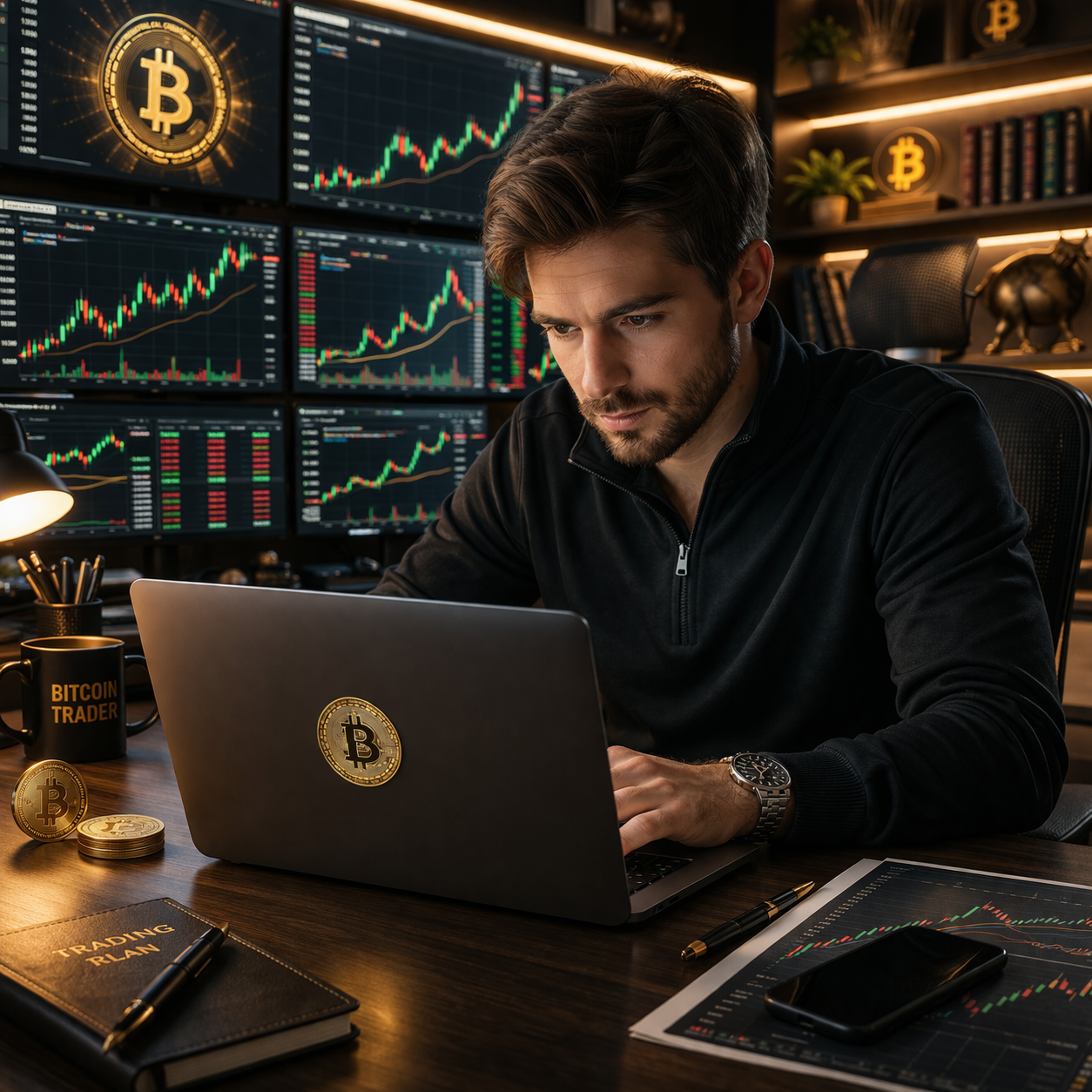 Bitcoin Coin  Sticker — Transparent Outdoor Crypto Decal
