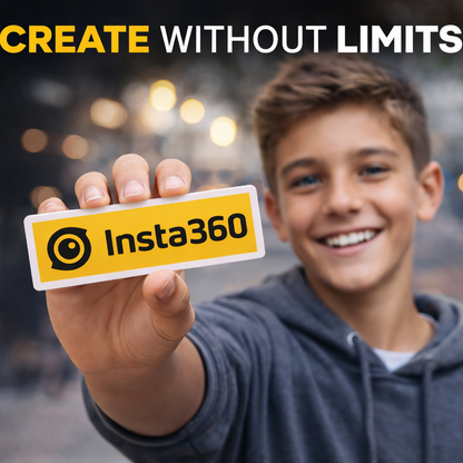 Insta360 Sticker - Weatherproof Transparent Vinyl