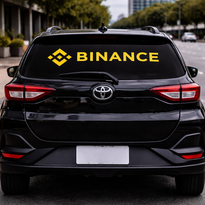 Binance Logo Car Sun Shade – UV Windshield Protector