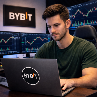 Bybit Logo Sticker — Die-Cut Transparent Outdoor Vinyl