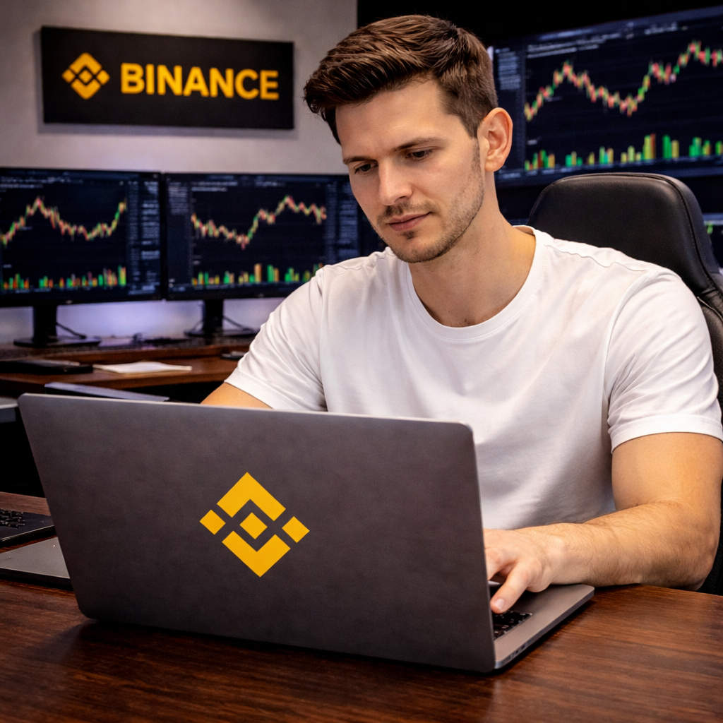 Binance Logo Die-Cut Vinyl Sticker — Waterproof Outdoor Crypto Decal