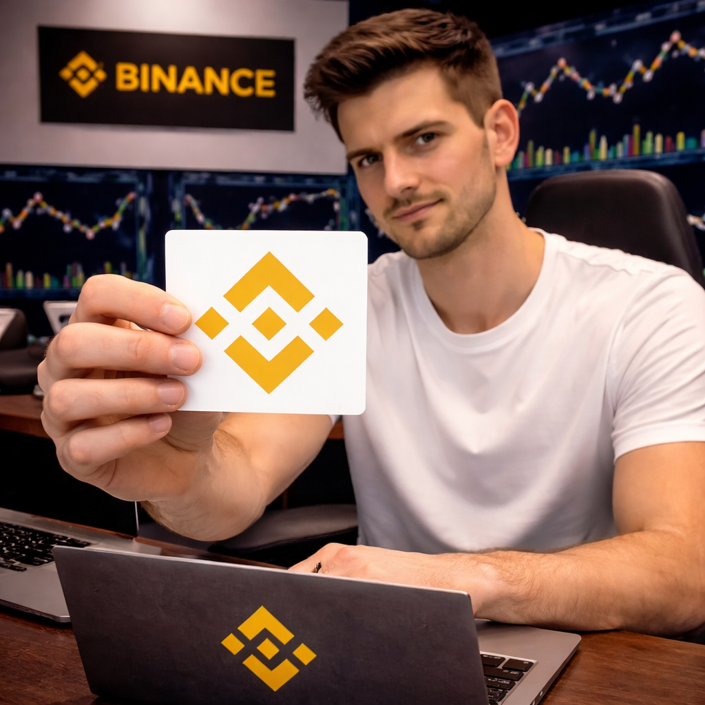 Binance Logo Die-Cut Vinyl Sticker — Waterproof Outdoor Crypto Decal